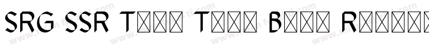 SRG SSR Type Text Bold Regular字体转换